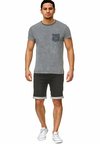 INDICODE JEANS Regular Shorts 'Lonar' in Schwarz