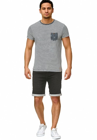 INDICODE JEANS Regular Shorts 'Lonar' in Schwarz