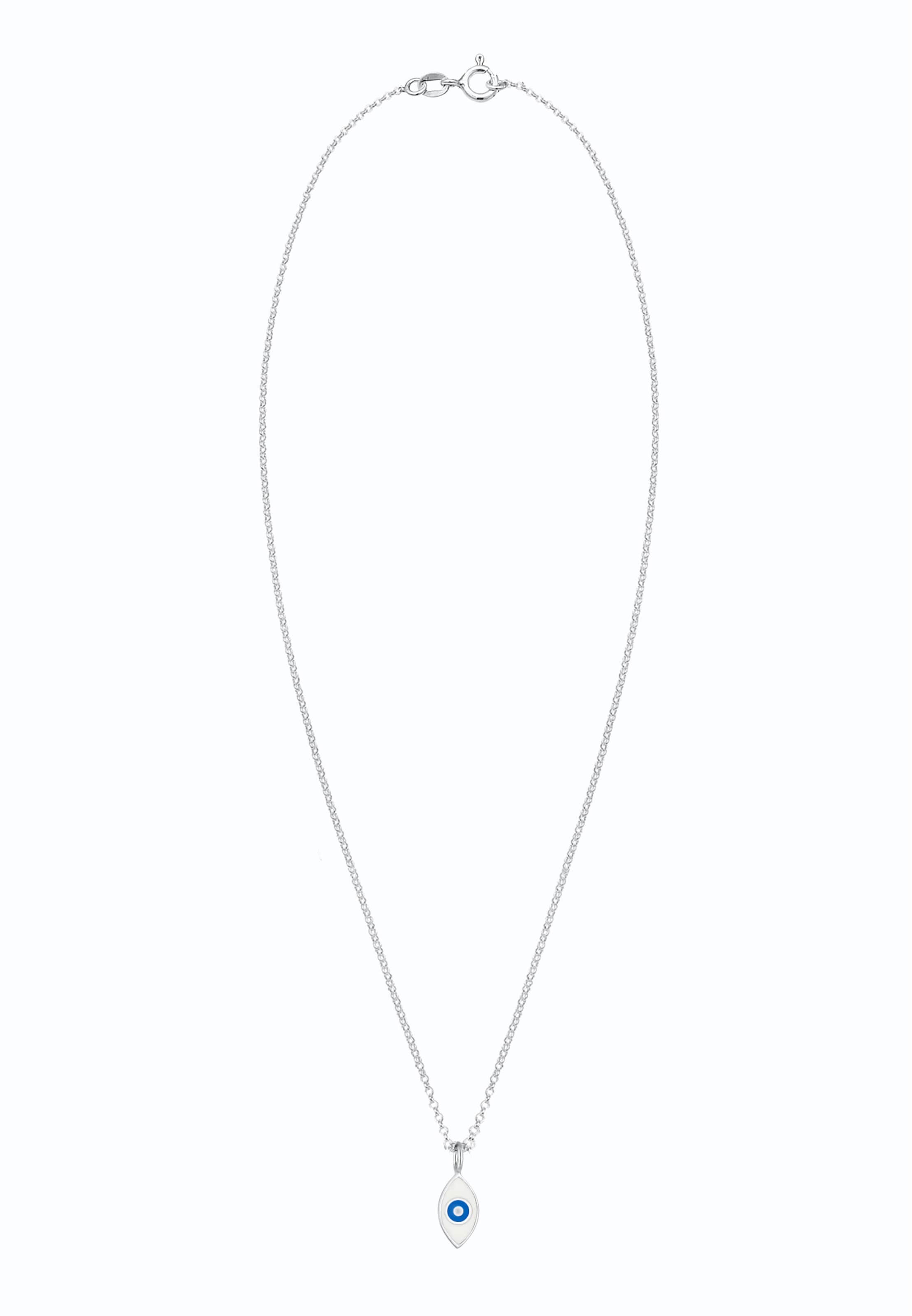 ELLI Kette 'Evil Eye' in Silber: Vorderseite