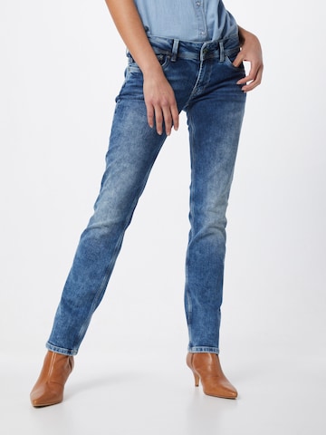 Pepe Jeans Slimfit Jeans 'Saturn' in Blauw: voorkant