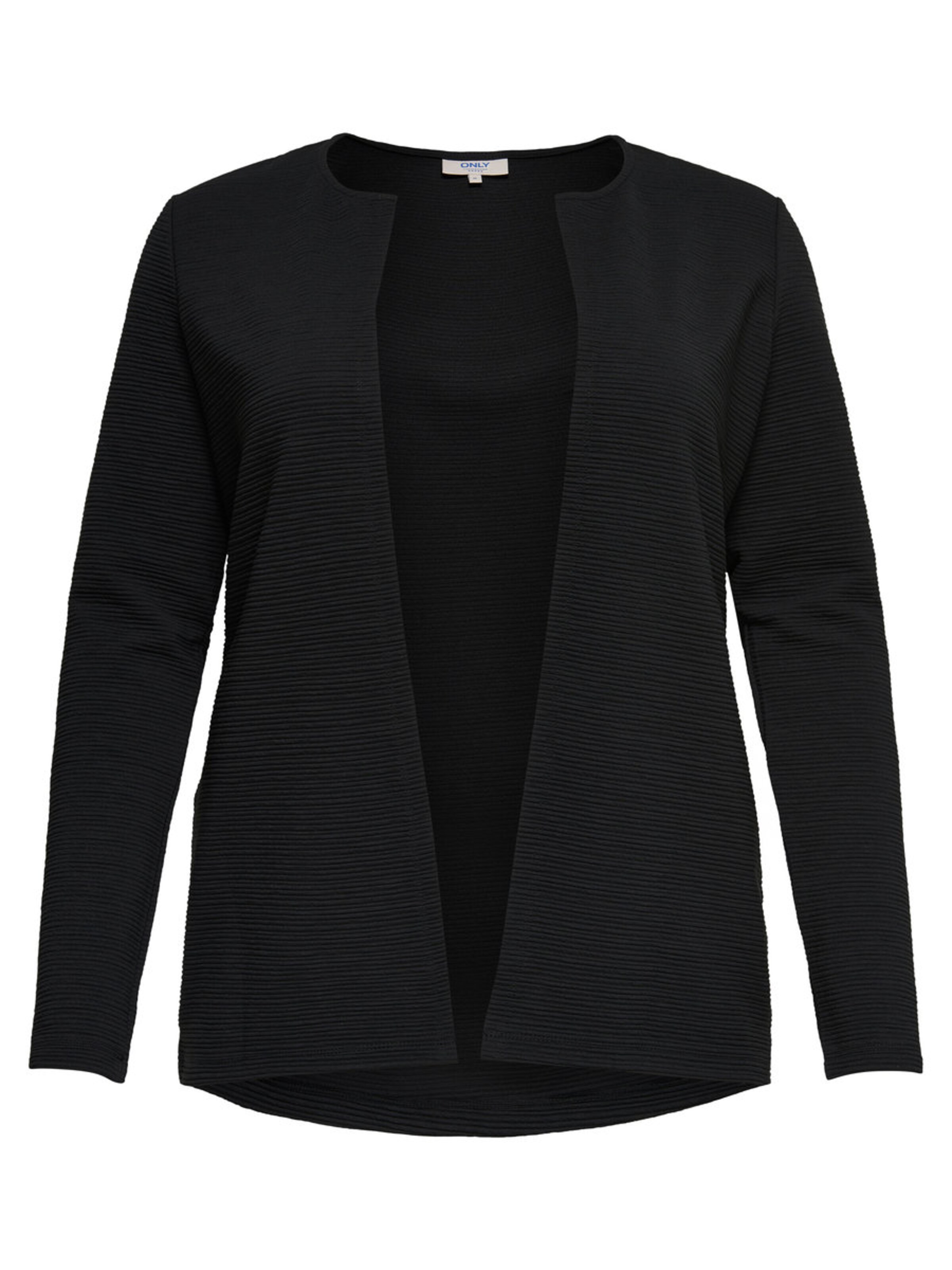 ONLY Carmakoma - Gebreid vest 'carSKY' in de kleur Zwart