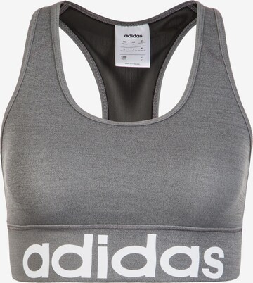 ADIDAS PERFORMANCE Bustier Sport-BH in Grau: predná strana