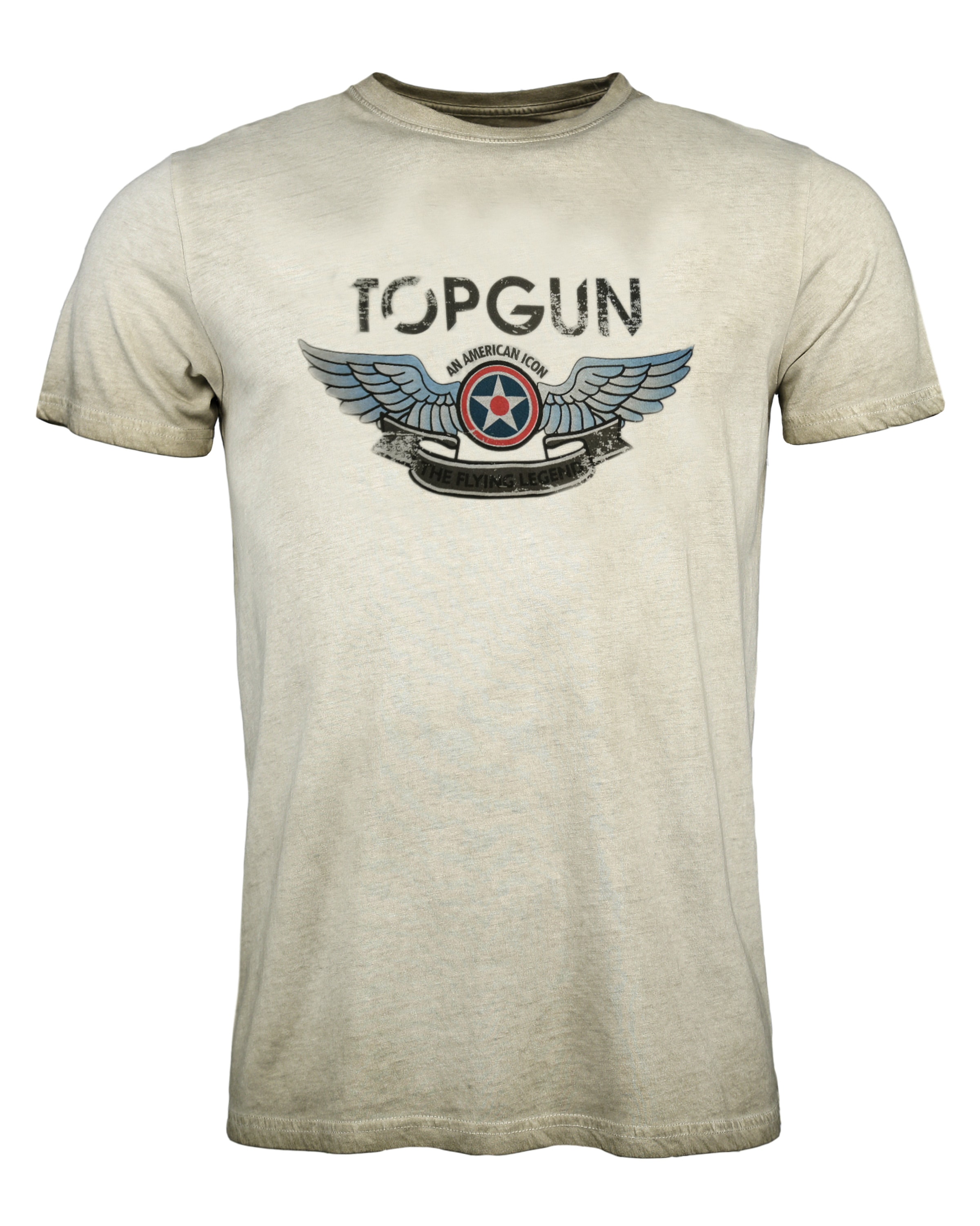 TOP GUN T-Shirt 'Construction' in Grün: Vorderseite