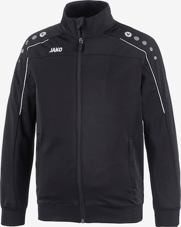 JAKO Athletic Jacket 'Classico' in Black: front