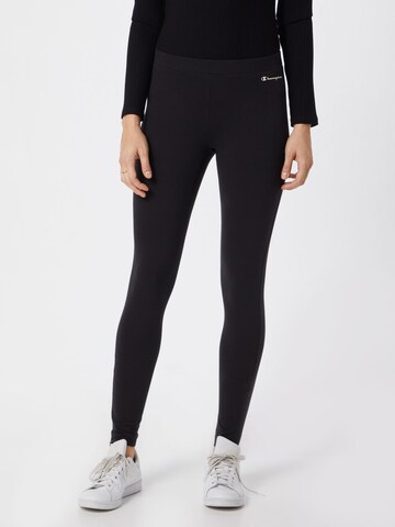 Champion Authentic Athletic Apparel Skinny Leggings in Schwarz: Vorderseite
