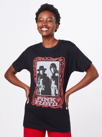Merchcode Shirt 'Pink Floyd' in Zwart: voorkant