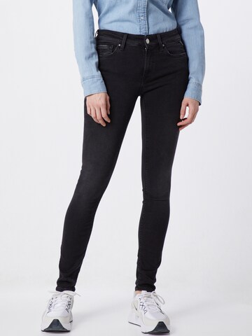 REPLAY Skinny Jeans 'LUZ' in Zwart: voorkant