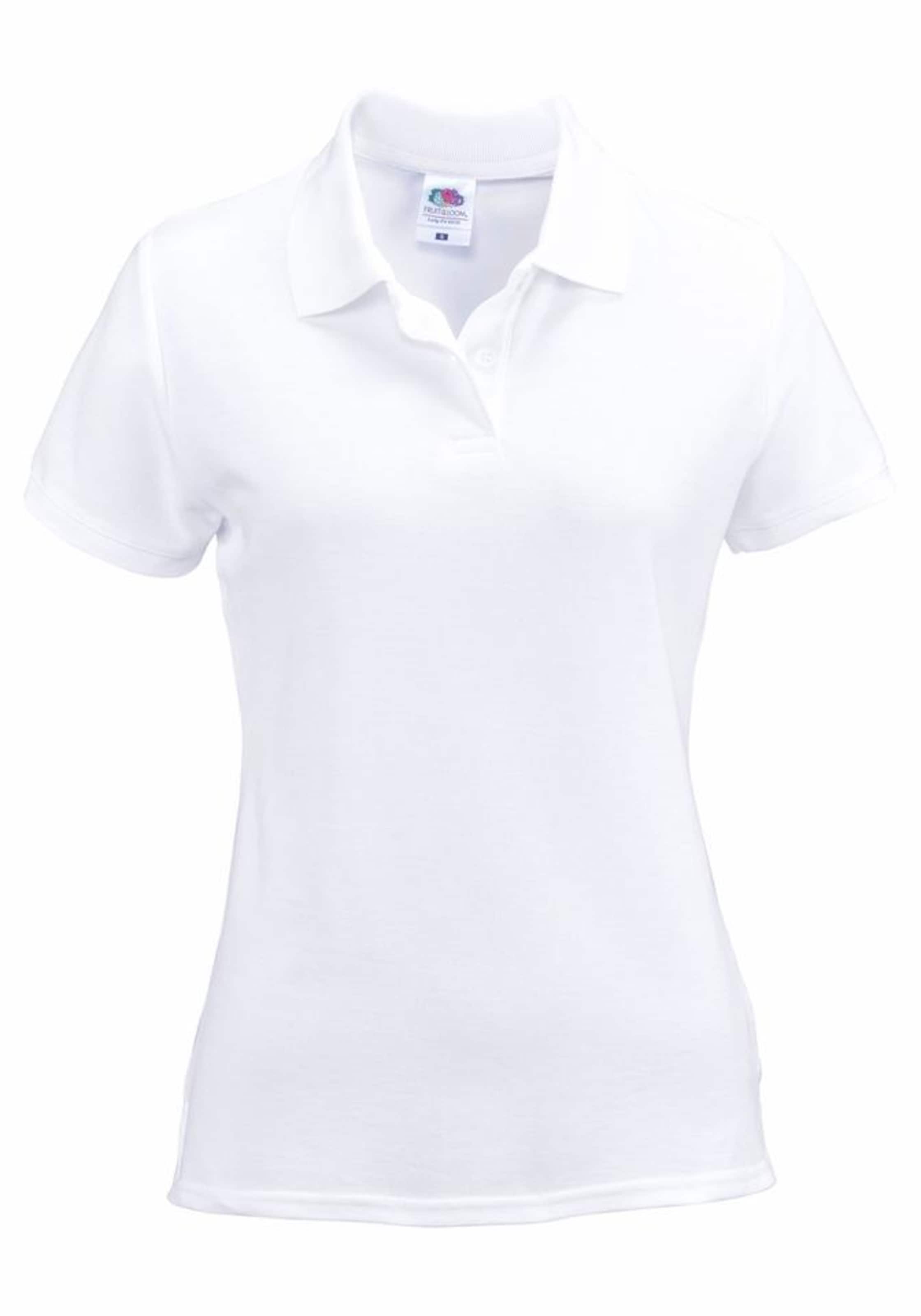 FRUIT OF THE LOOM Shirt in Weiß: Vorderseite