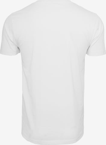 Coupe regular T-Shirt 'Sensitive Content' Mister Tee en blanc