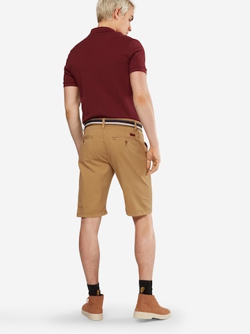 Regular Pantalon chino 'Royce' INDICODE JEANS en marron : derrière