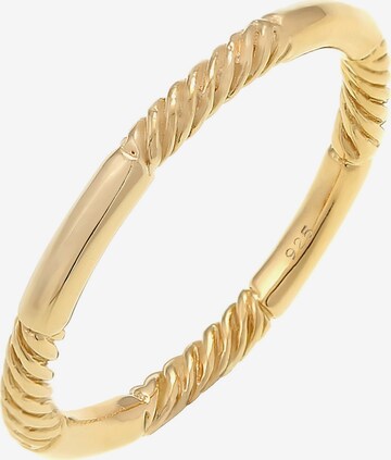 ELLI Ring Bandring, Twisted in Gold