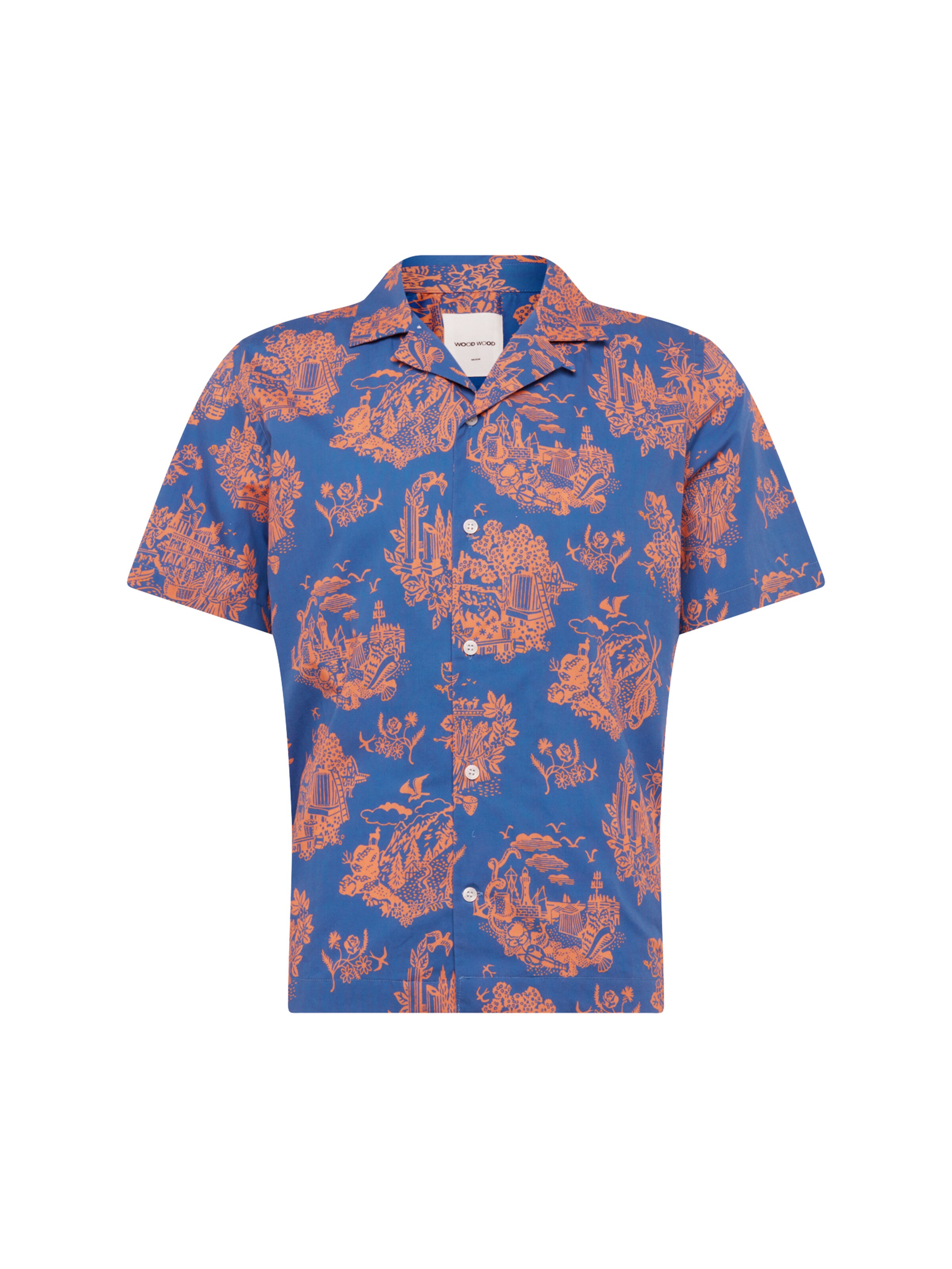 WOOD WOOD - Overhemd 'Brandon' in de kleur Blauw