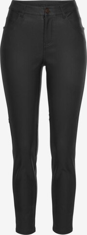 LASCANA Skinny Trousers in Black: front