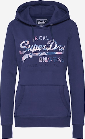 Superdry Sweatshirt in Blauw: voorkant