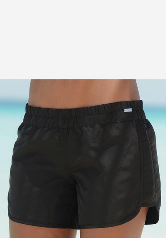 Shorts de bain LASCANA en noir : devant