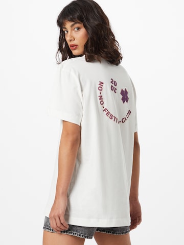 ABOUT EVERYONE Regular fit Shirt 'Festival Für Festivals' in White