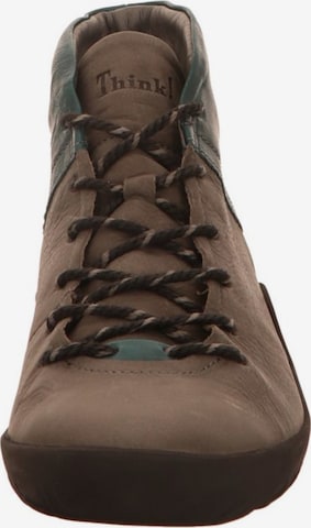 THINK! Lace-Up Ankle Boots in Grey