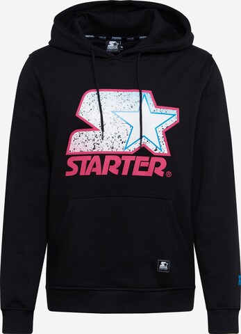 Coupe regular Sweat-shirt Starter Black Label en noir : devant