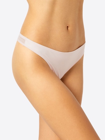 SCHIESSER Thong in Pink: front