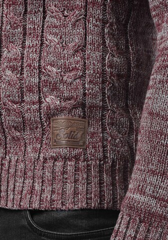 !Solid Strickpullover 'Philemon' in Rot