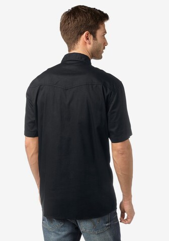 ARIZONA Regular fit Button Up Shirt in Black