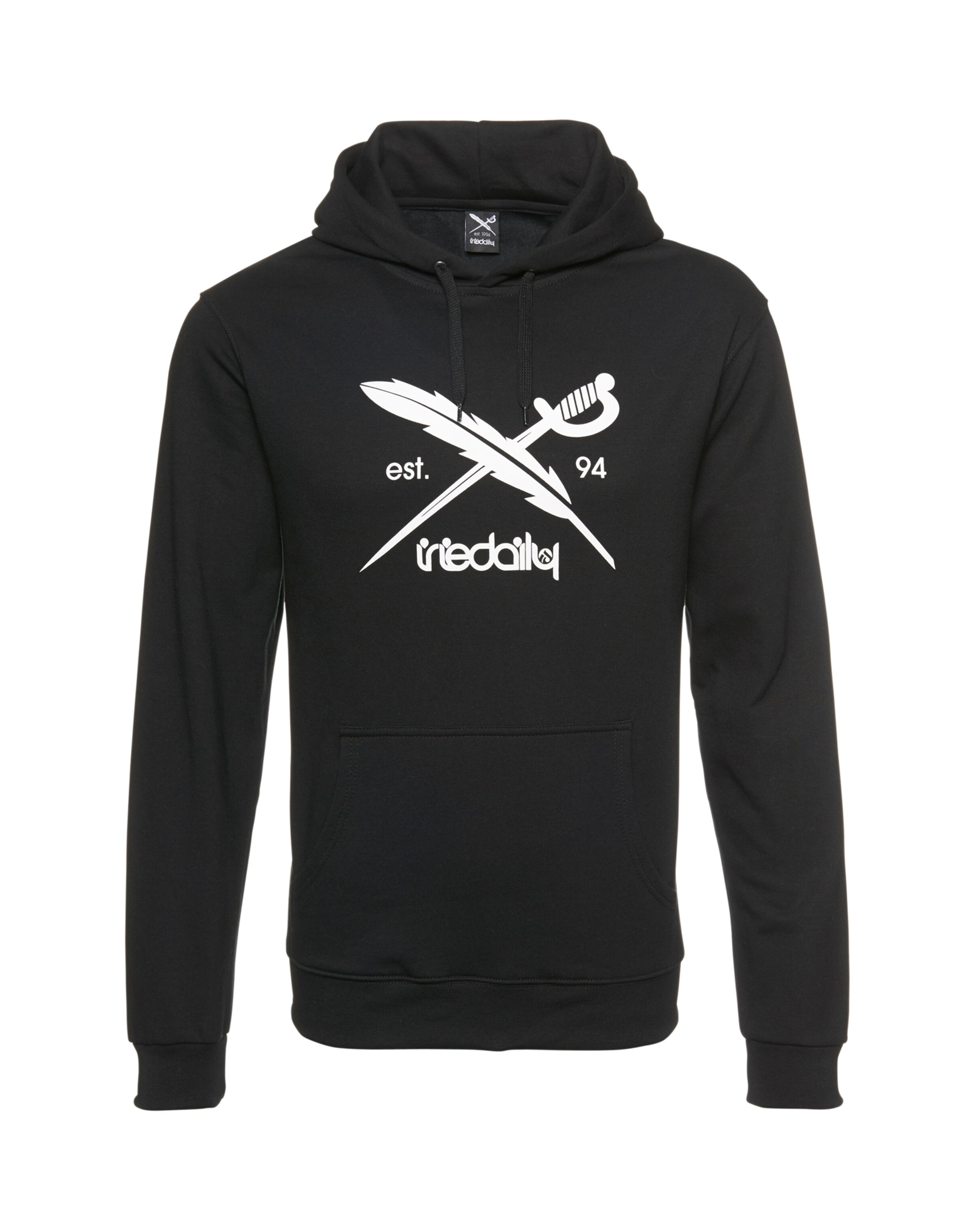 Iriedaily - Sweatshirt 'Daily Flag' in de kleur Zwart