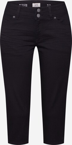 QS Slimfit Jeans 'Catia' in Zwart: voorkant