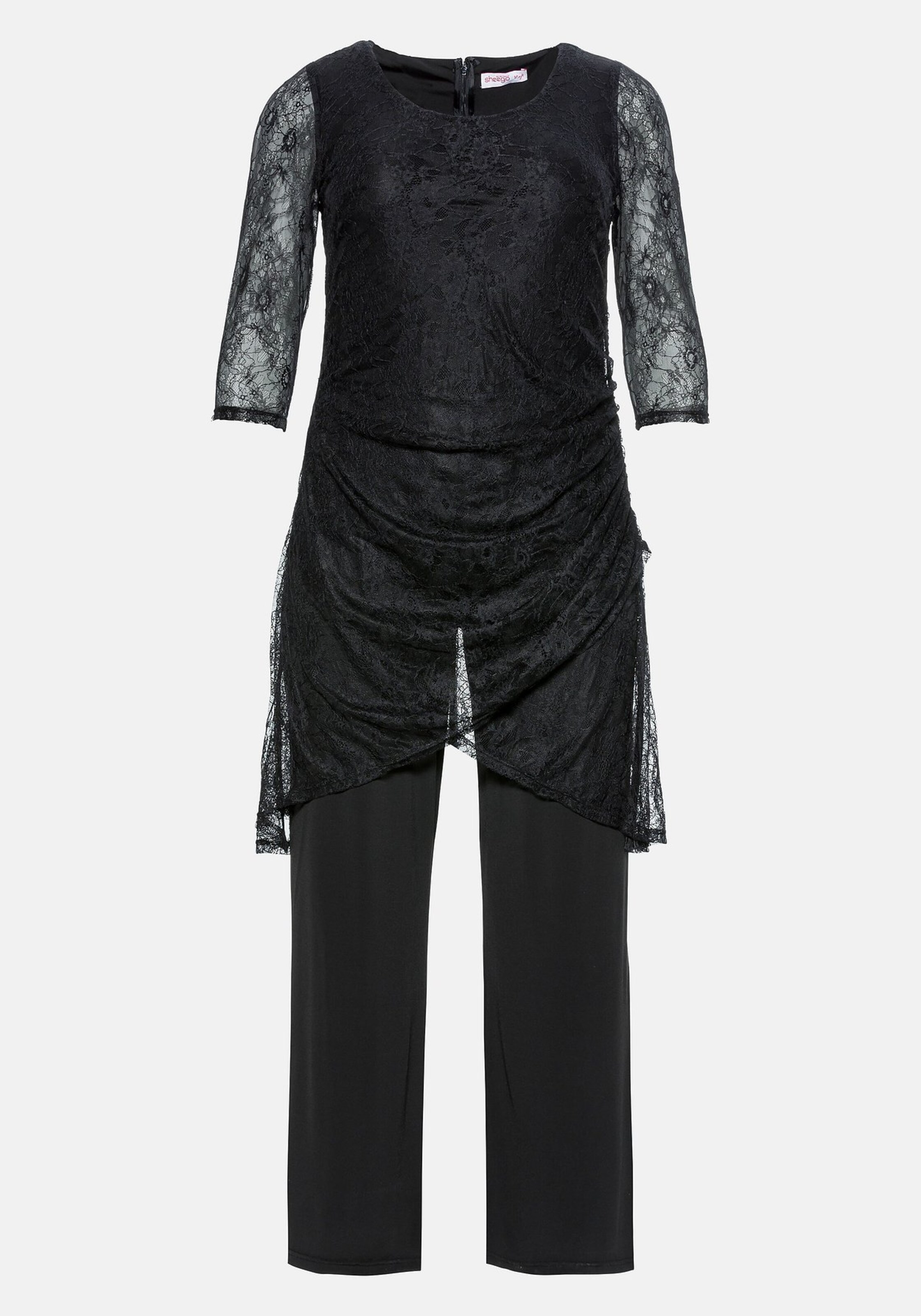 SHEEGO - Jumpsuit in schwarz