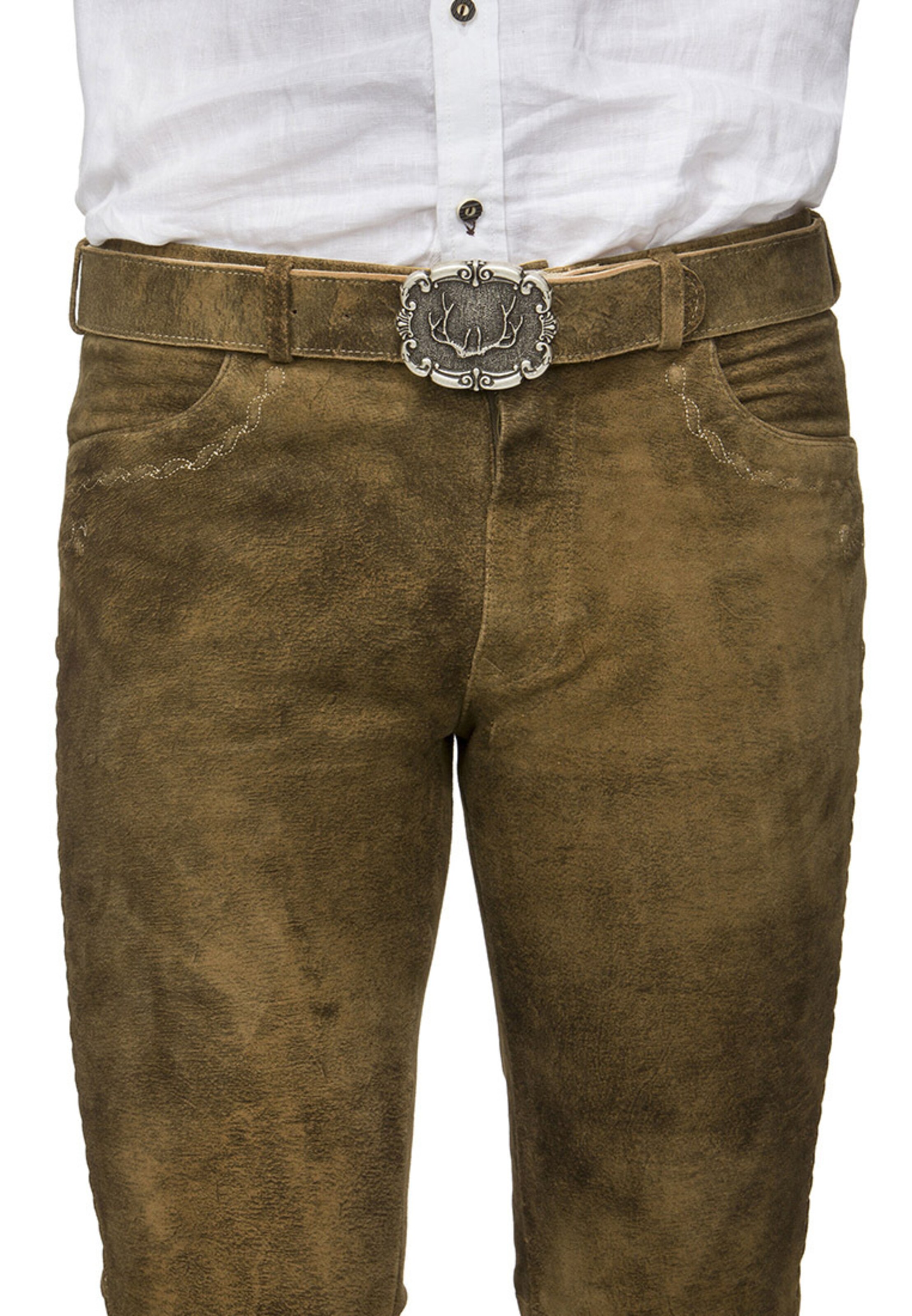 STOCKERPOINT Slimfit Hose 'Rocco3' in Braun