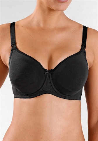 T-shirt Reggiseno da allattamento di PETITE FLEUR in nero