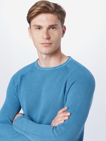 Key Largo Regular fit Sweater 'MST THOMAS' in Blue