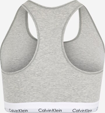 Calvin Klein Underwear - Bustier Sujetador 'UNLINED BRALETTE' en gris: atrás