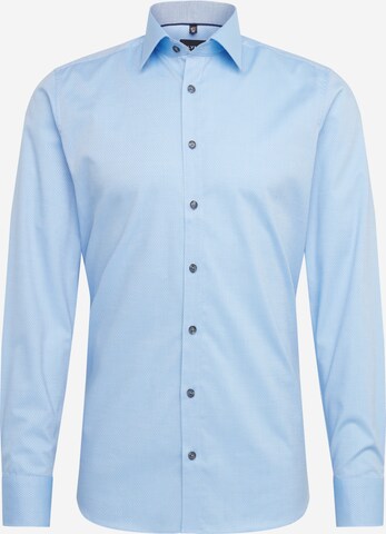 OLYMP Slim fit Koszula biznesowa 'Level 5 City' w kolorze niebieski: przód