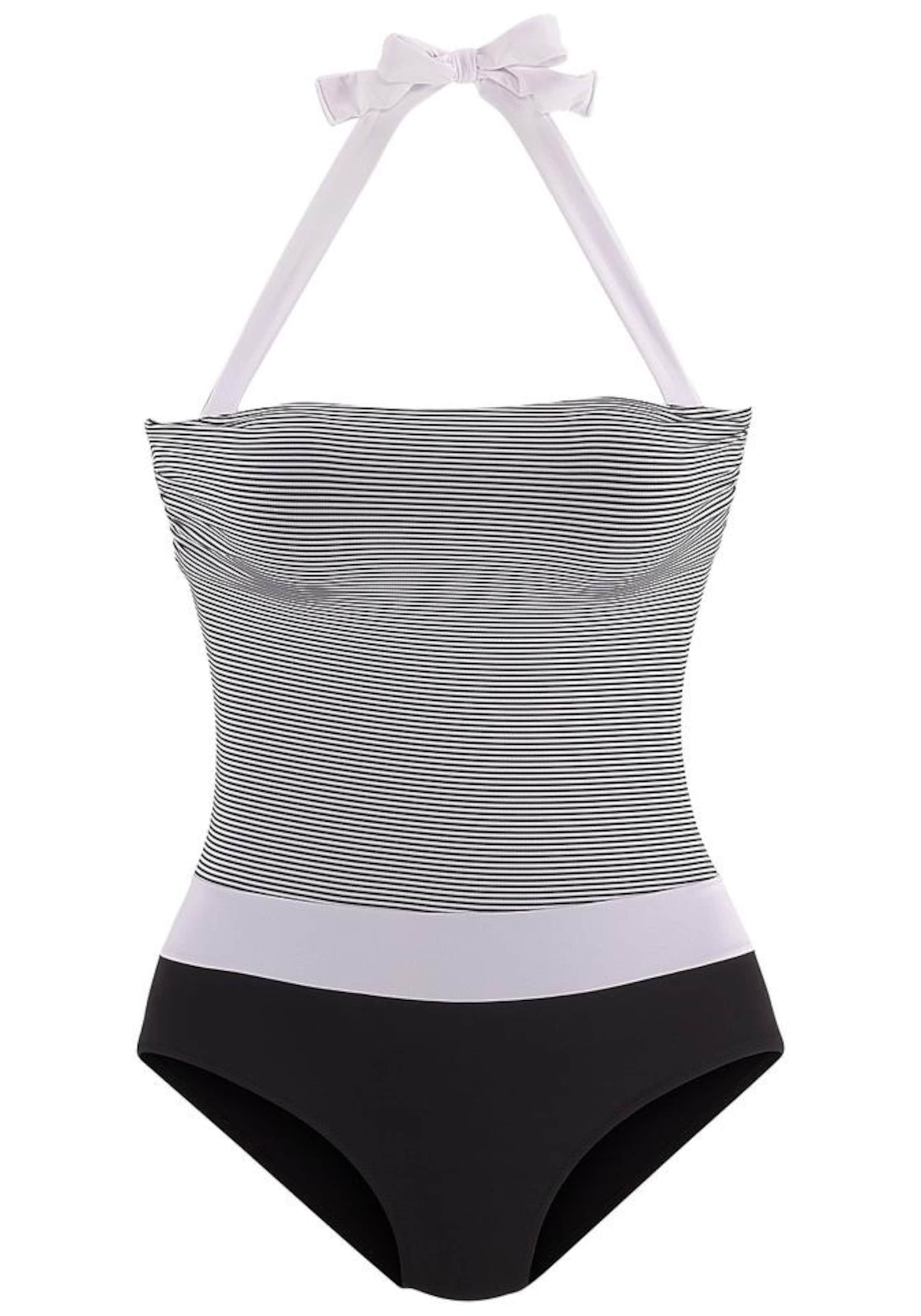 LASCANA Bralette Swimsuit in Purple: front