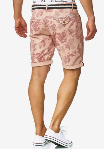 INDICODE JEANS Regular Shorts 'Curtain' in Pink