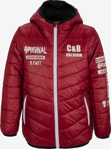 CIPO & BAXX Winter Jacket in Red: front