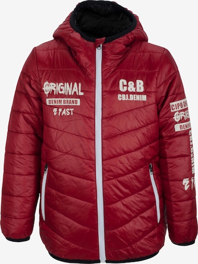 CIPO & BAXX Jacke in ecru / rot / weiß, Produktansicht