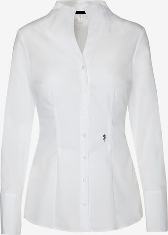 Camicia da donna 'Schwarze Rose' di SEIDENSTICKER in bianco: frontale