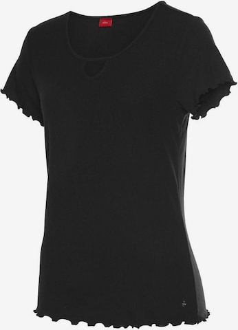 s.Oliver Pajama Shirt in Black