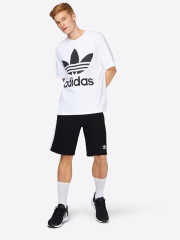 ADIDAS ORIGINALS Regular Pants '3-Stripes Sweat' in Black