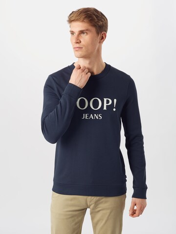 JOOP! Jeans Klasický střih Mikina 'Alfred' – modrá: přední strana