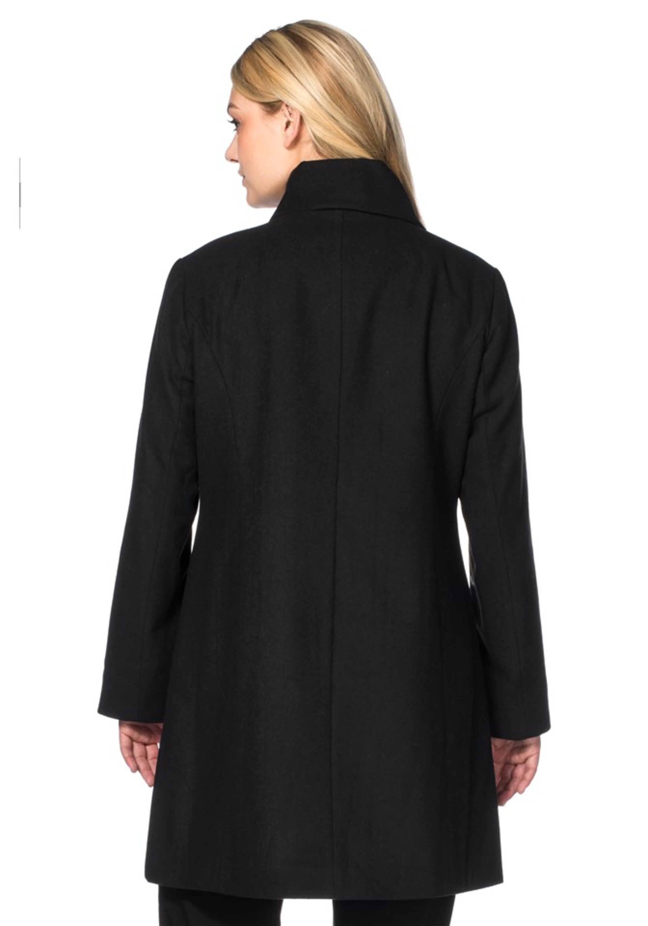 melns SHEEGO Starpsezonu mētelis