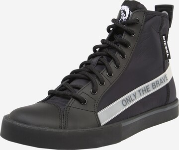 DIESEL Sneakers hoog 'S-Dvelows MC' in Zwart: voorkant