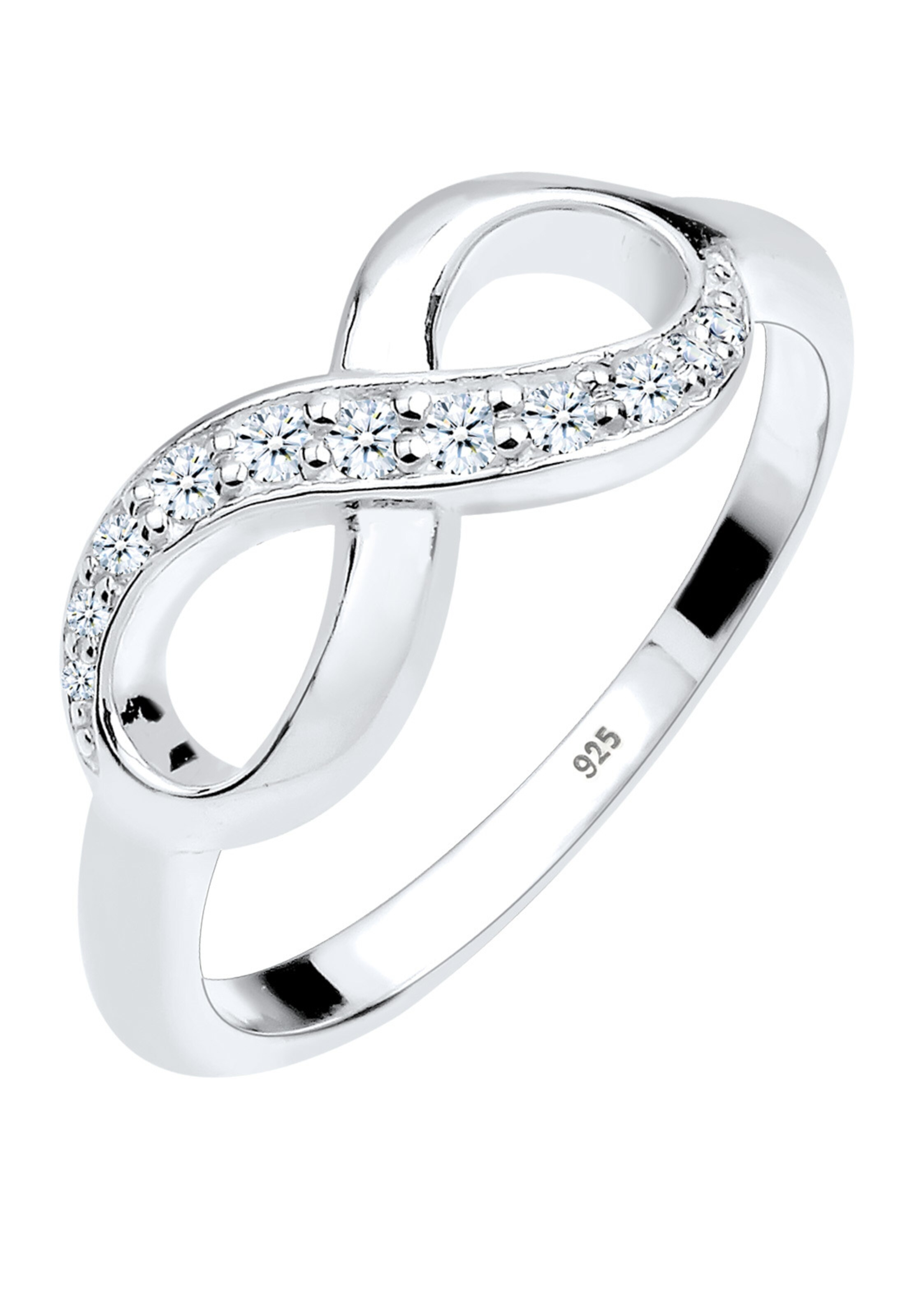 Elli DIAMONDS Ring 'Infinity' in Zilver: voorkant