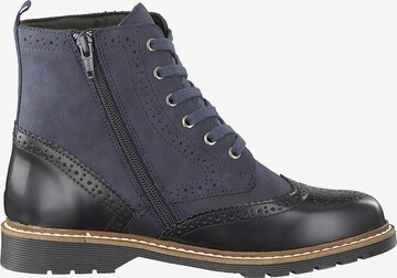 s.Oliver Lace-Up Ankle Boots in Blue