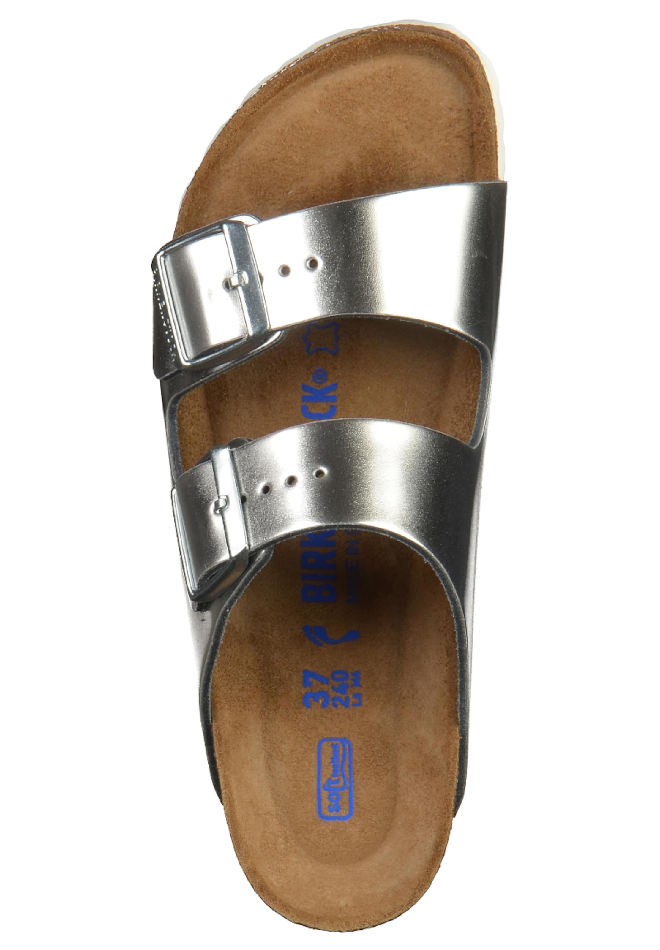 BIRKENSTOCK Pantofle 'Arizona' – stříbrná