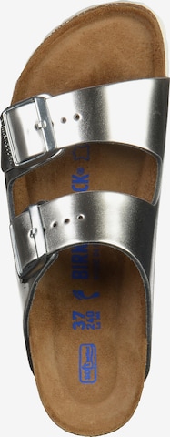 BIRKENSTOCK Pantolette 'Arizona' in Silber