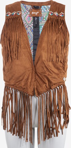 Maze Vest 'Sousa' in Brown: front