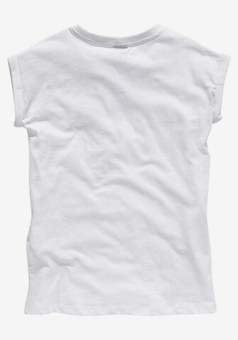 ARIZONA Shirt 'Bevor Du fragst: NEIN!' in Weiß