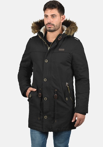 INDICODE JEANS Winterparka 'Pulsoor' in Zwart: voorkant